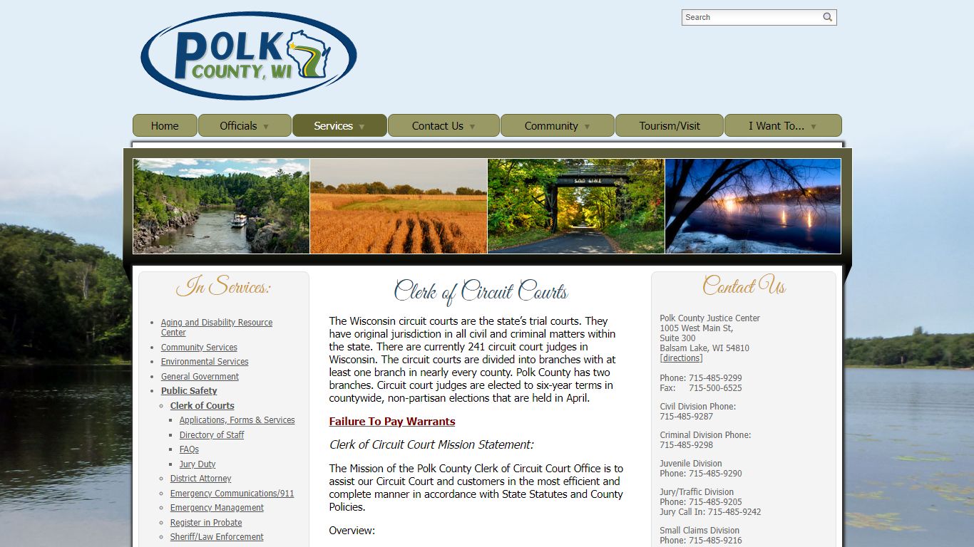 Clerk of Courts - Polk County, Wisconsin